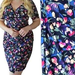 Lauren Ralph Lauren Women's Knee Length Business Sheath Dresses Floral Size 4